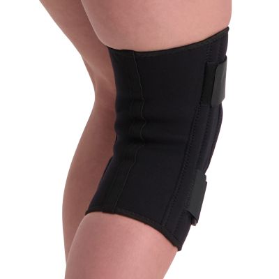 dunimed kniebandage mit federstahlstreben achterseite