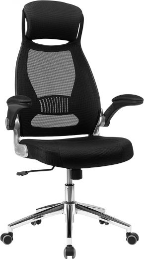 Ergonomischer burostuhl mit rückenlehne und klappbaren armlehnen kaufen