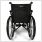 Dunimed faltbarer Rollstuhl Premium achterseite
