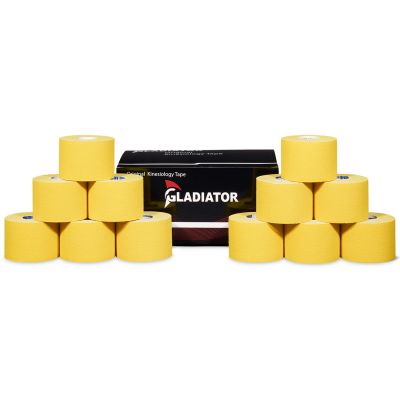 Gladiator Sports Kinesiotape 12 Rollen gelb