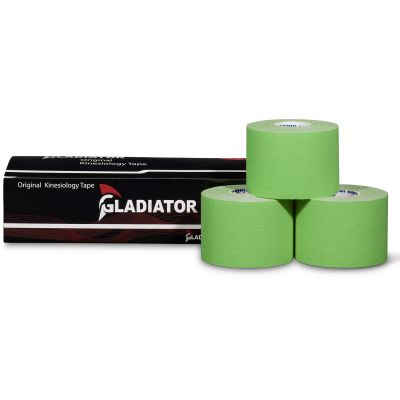 Gladiator Sports Kinesiotape 3 rollen grün