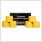 Gladiator Sports Kinesiotape 6 Rollen gelb