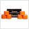 Gladiator Sports Kinesiotape 6 Rollen orange