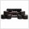 Gladiator Sports Kinesiotape 6 Rollen schwarz
