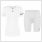 Gladiator Sports Paket: Kompressionsshirt und Kompressionsshorts – Damen Weiß vorderseite