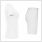 Gladiator Sports Paket: Kompressionsshirt und Kompressionsshorts – Damen Weiß seite