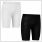 Gladiator Sports Kompressionsshorts Damen schwarz und weiß