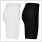 Gladiator Sports Kompressionsshorts Damen schwarz und weiß seite