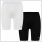 Gladiator Sports Kompressionsshorts Damen schwarz und weiß vorderseite