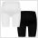 Gladiator Sports Kompressionsshorts Damen schwarz und weiß achterseite