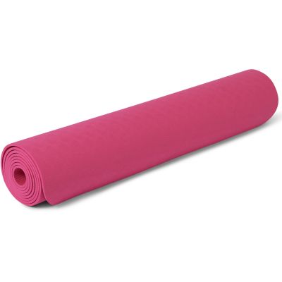 gladiator sports yoga matte rosa aufgerollt
