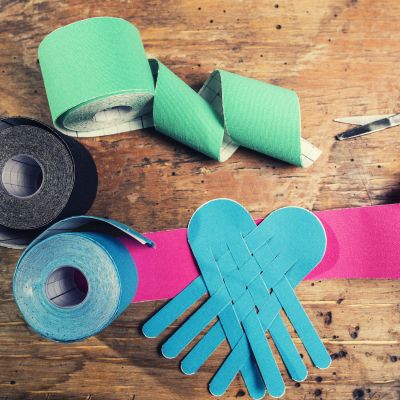 Kinesiotape 4 rollen mit 1 rolle gratis ausschneiden