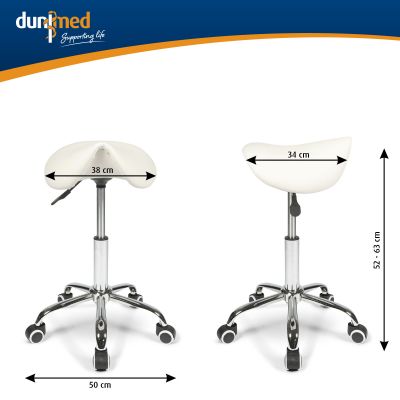 Dunimed Ergonomischer Sattelhocker weiß