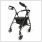dunimed leichter rollator schwarz seite