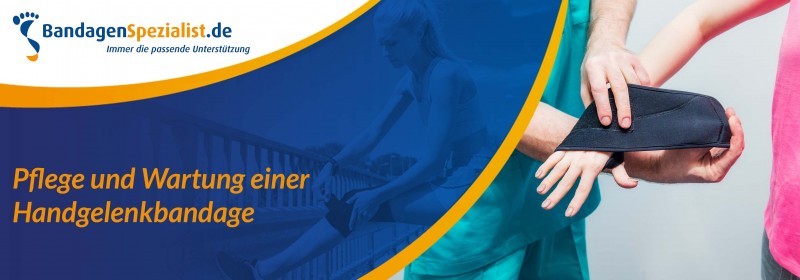 Pflege und Wartung einer Handgelenkbandage