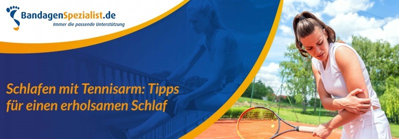 schlafen mit tennisarm tipps fur einen erholsamen schlaf