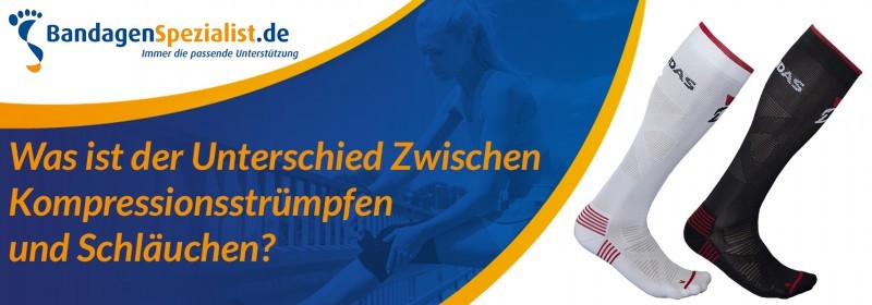 was ist der unterschied zwischen kompressionsstrümpfen und schlauchen