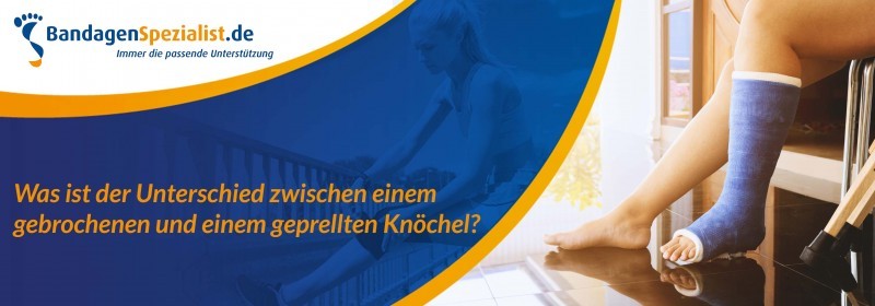 Was ist der Unterschied zwischen einem gebrochenen und einem geprellten Knöchel