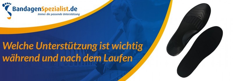 Welche unterstützung ist wichtig während und nach dem laufen