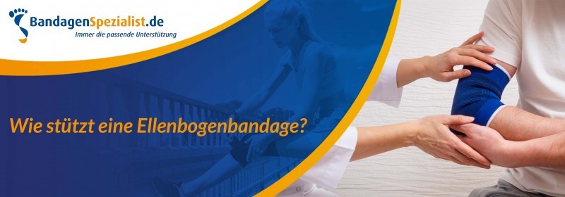 Wie stützt eine Ellenbogenbandage?
