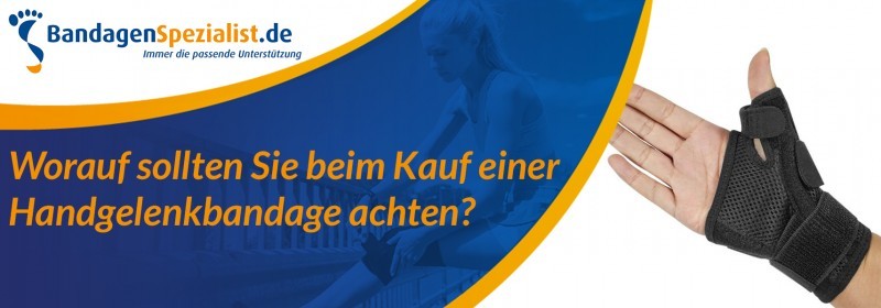 Worauf sollten sie beim kauf einer handgelenkbandage achten