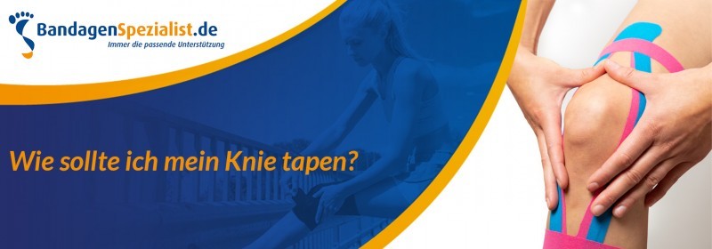 wie sollte ich mein knie tapen
