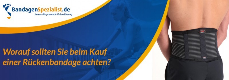 worauf sollten sie beim kauf einer ruckenbandage achten